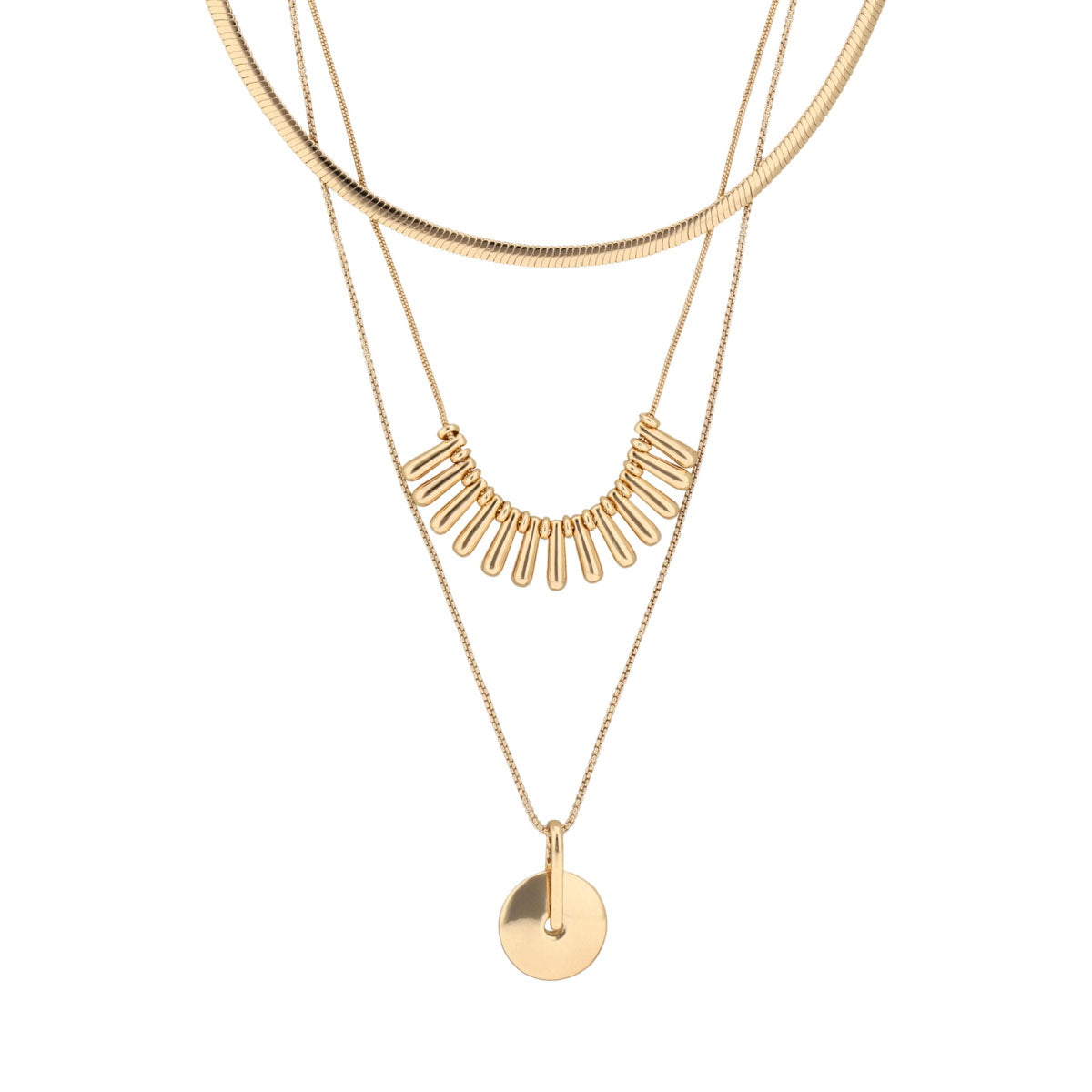 COLLAR NINE WEST GOLD TEARDROP DORADO