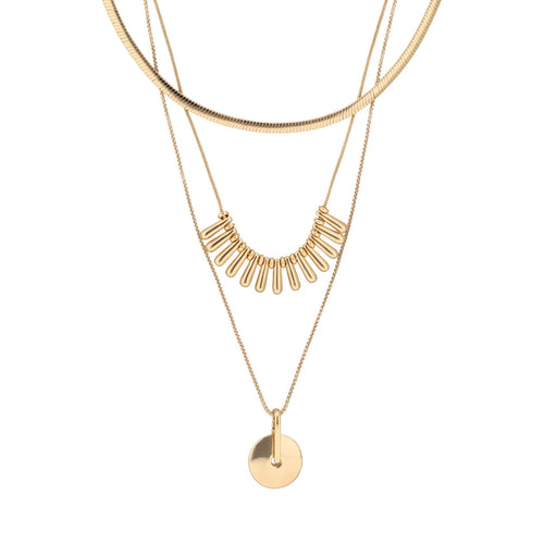 COLLAR NINE WEST GOLD TEARDROP DORADO
