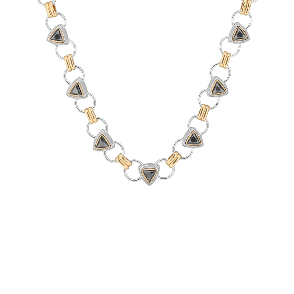 COLLAR NINE WEST TRITONE EMBLEMS BITONO