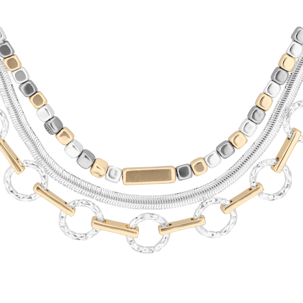 COLLAR NINE WEST COLOR BITONO FORMA CIRCULAR 19N01461