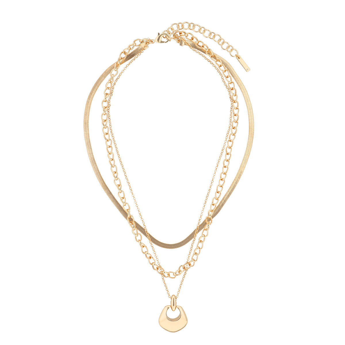 COLLAR NINE WEST COLOR DORADO FORMA CIRCULAR 19N01466