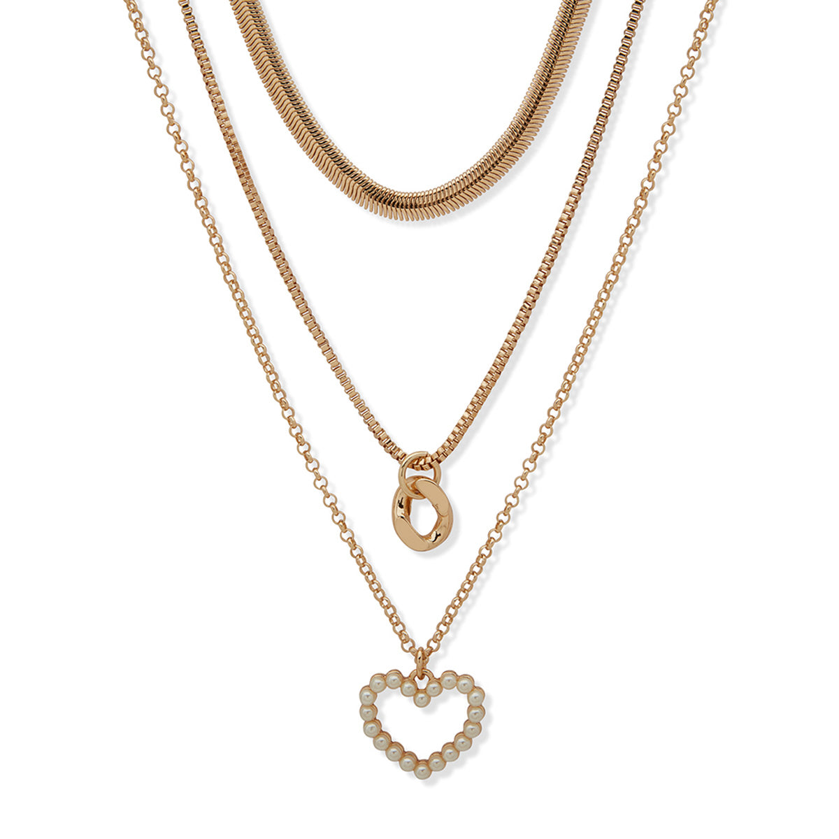 COLLAR NINE WEST COLOR DORADO FORMA CIRCULAR 19N01478