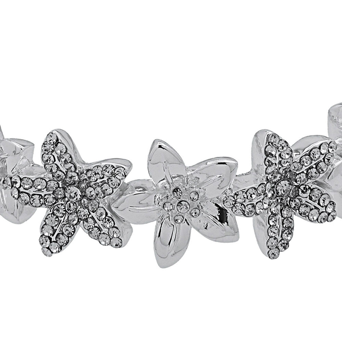 PULSERA YOURE INVITED SLV FLOWER N22 PLATA