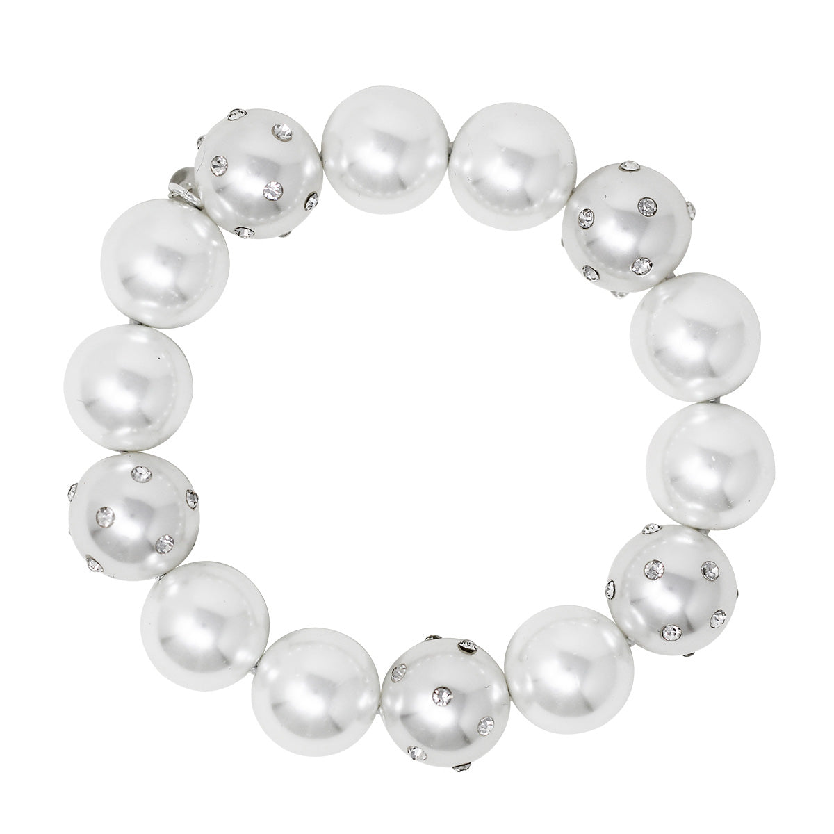 PULSERA YOURE INVITED SLV CRY PEARL N22 PLATA