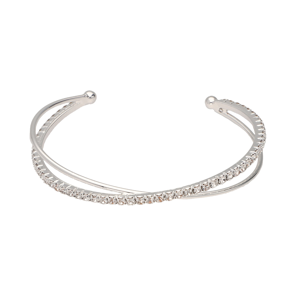 PULSERA YOURE INVITED SLV RHINESTONE F23 PLATA