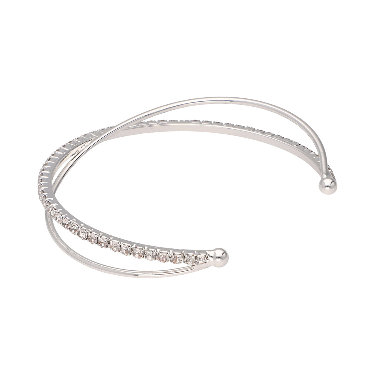PULSERA YOURE INVITED SLV RHINESTONE F23 PLATA