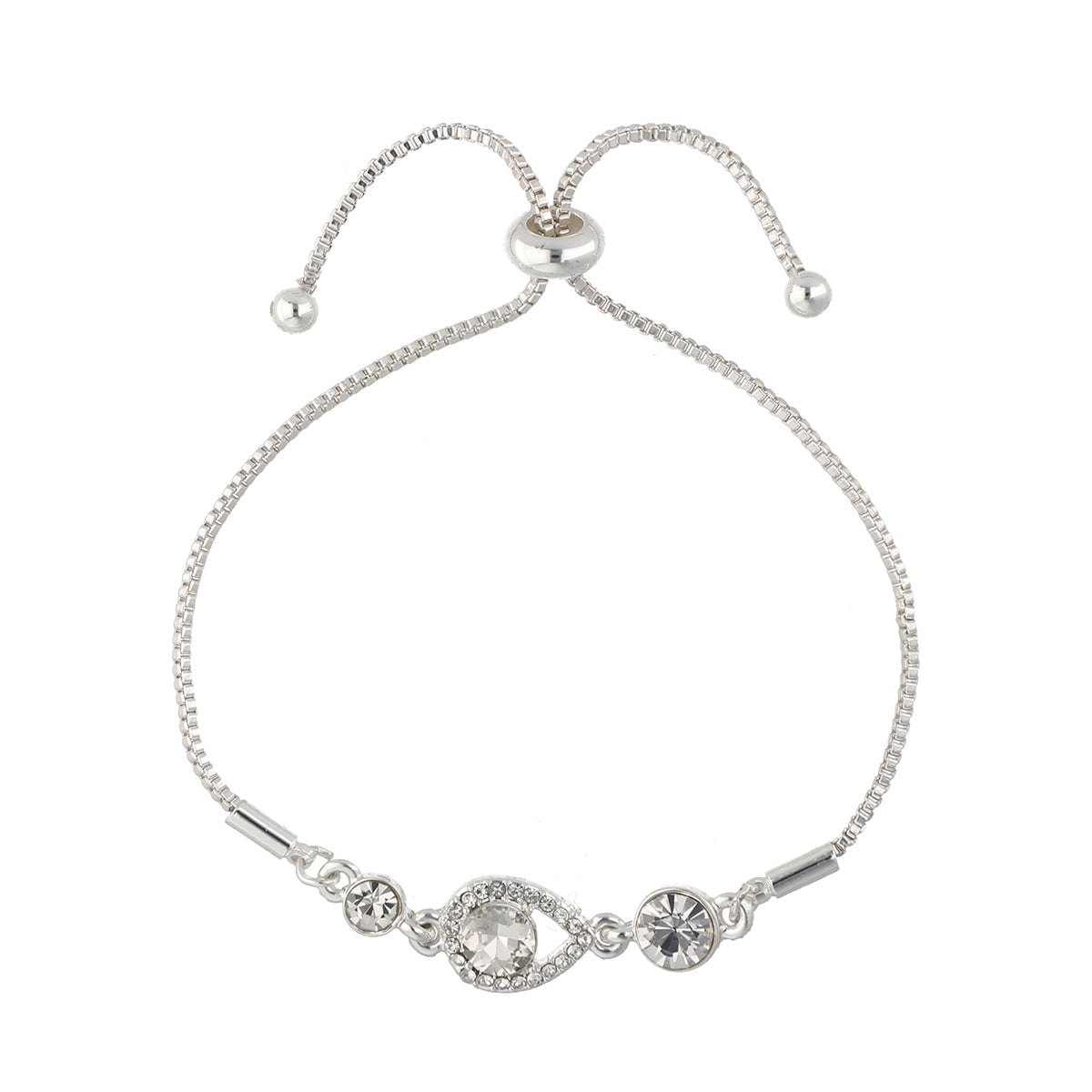 PULSERA YOURE INVITED SLV CRY F23 PLATA