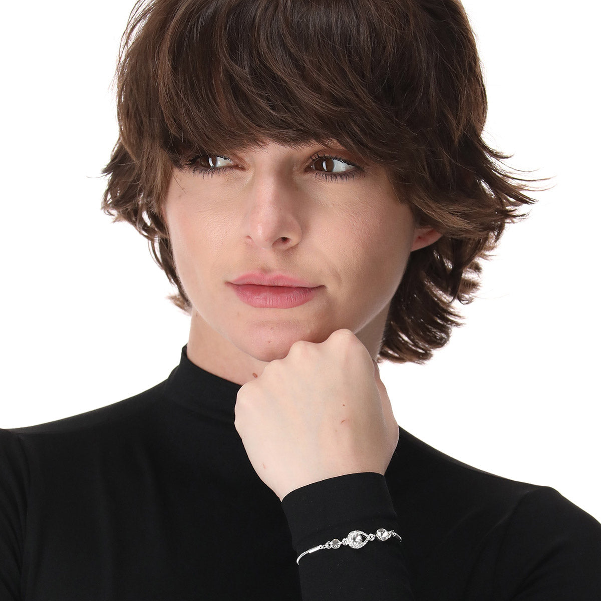 PULSERA YOURE INVITED SLV CRY F23 PLATA