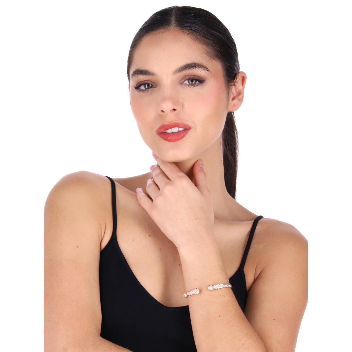 PULSERA YOURE INVITED RGD CRY PEARL M23 ROSE GOLD
