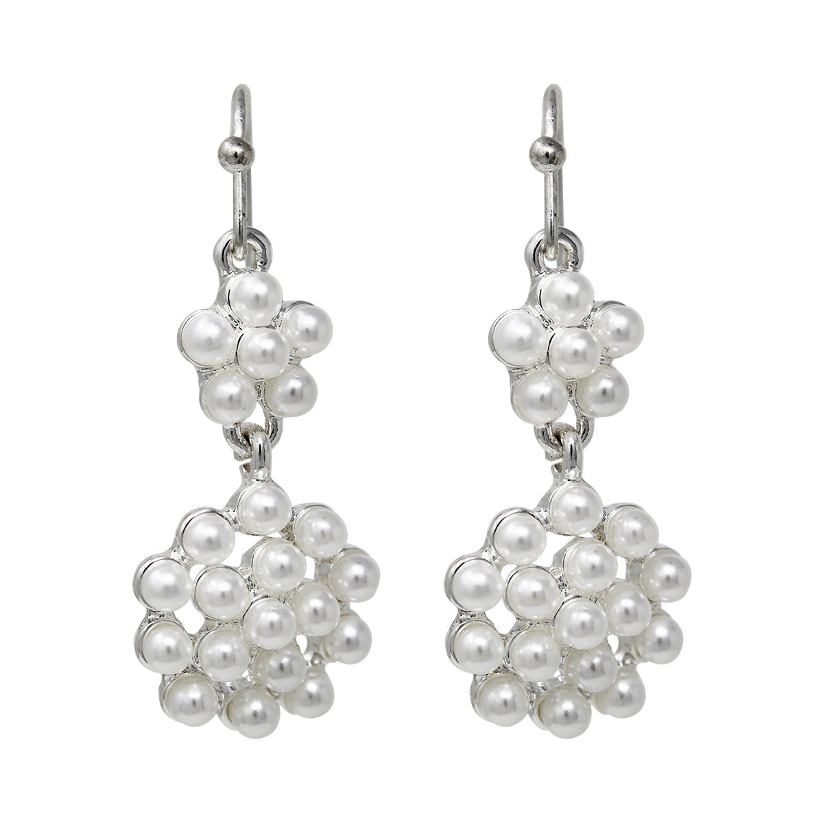 ARETES YOURE INVITED SILVER PEARL F22 PLATA