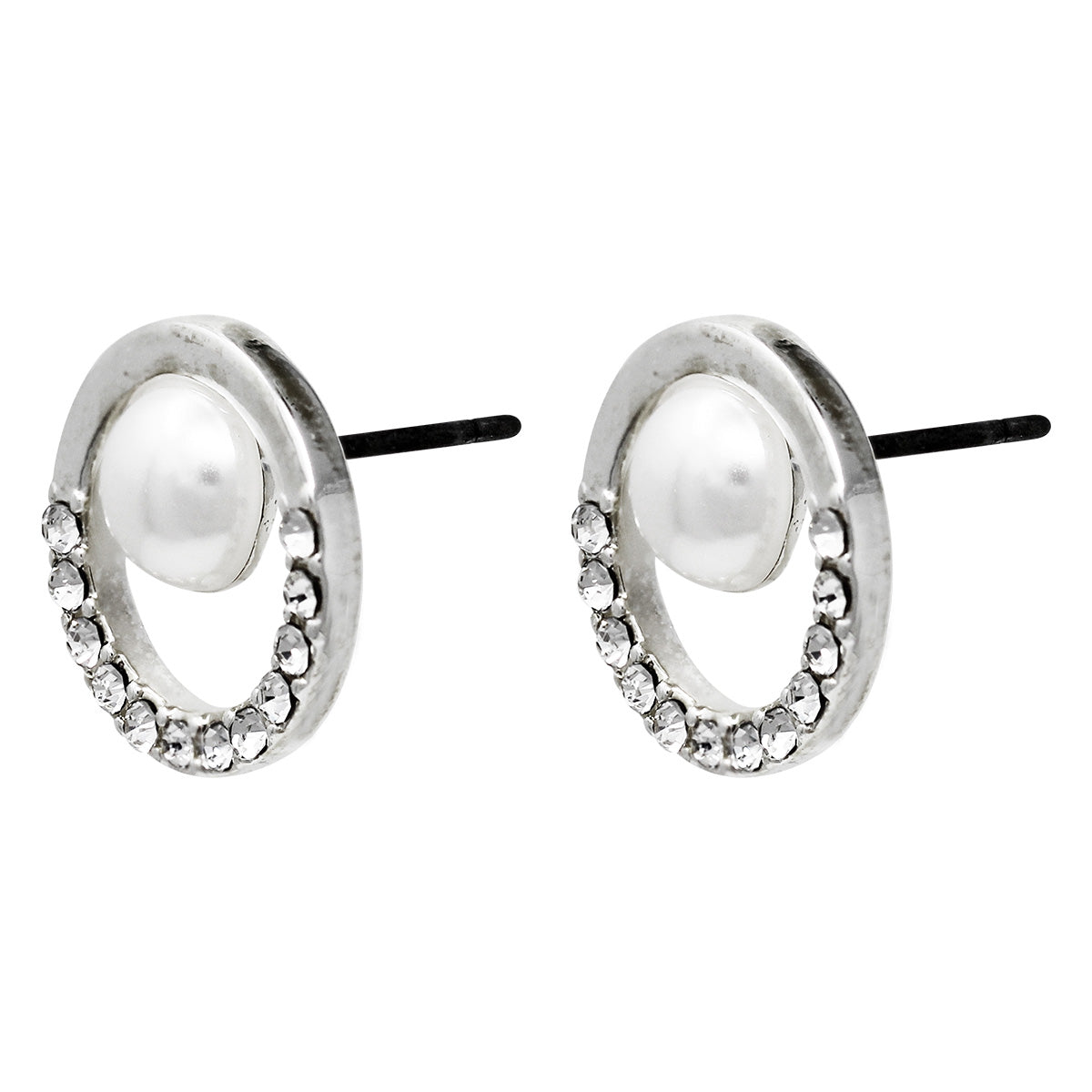 ARETES YOURE INVITED SILVER PEARL CRYSTAL M22 PLATA