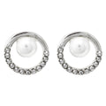ARETES YOURE INVITED SILVER PEARL CRYSTAL M22 PLATA