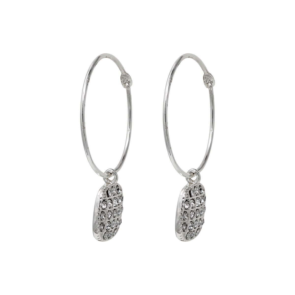 ARETES YOURE INVITED SLV CRYSTAL PAVE A22 PLATA