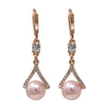 ARETES YOURE INVITED RGD CRY PEARL N22 ROSE GOLD