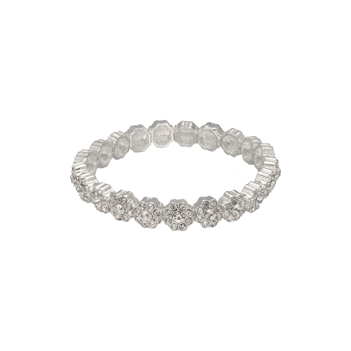 PULSERA YOURE INVITED SILVER CRYSTAL M23 PLATA