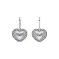 ARETES YOURE INVITED PEARL HEARTS M23 PLATA