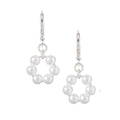 ARETES YOURE INVITED WHITE PEARL SILVER A23 PLATA