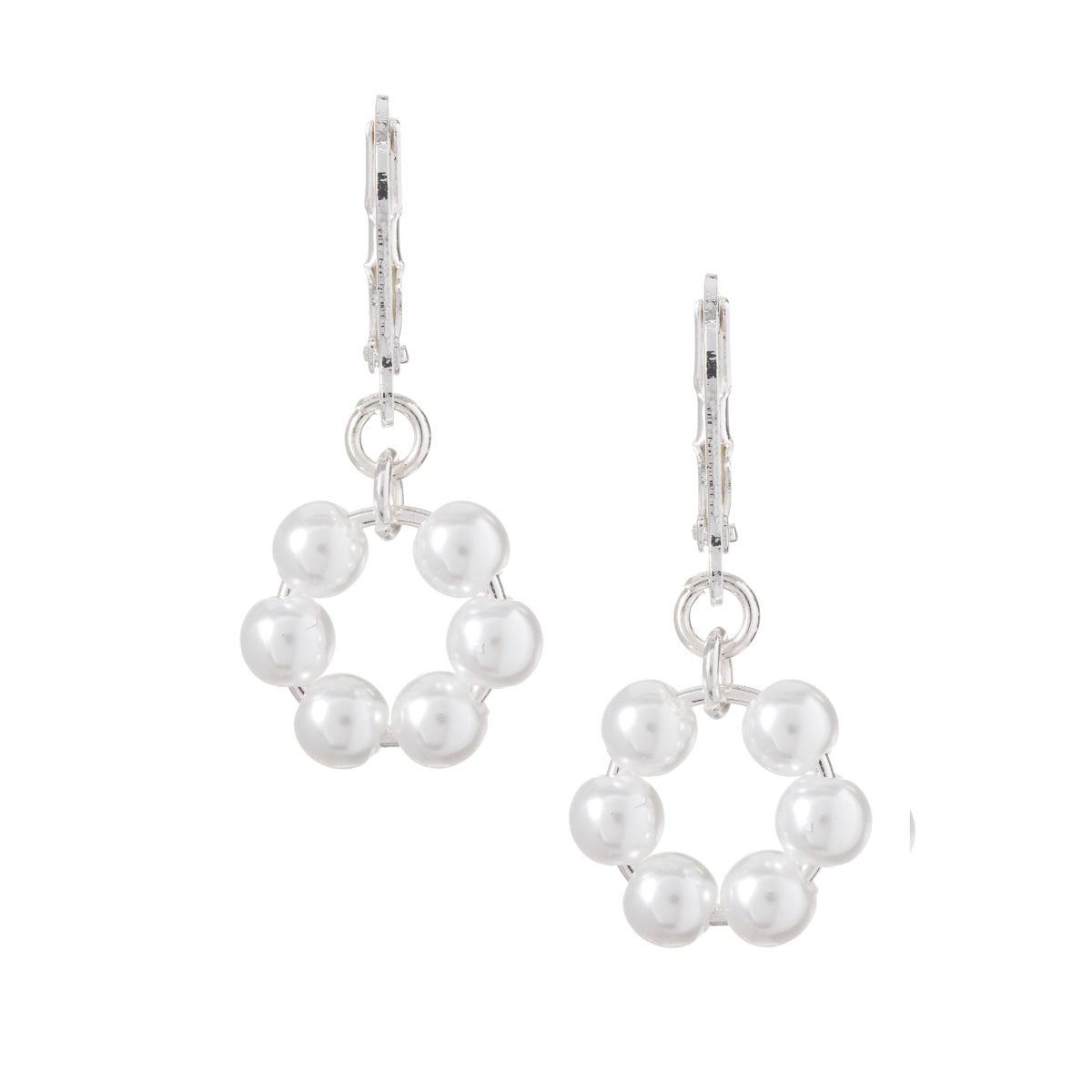 ARETES YOURE INVITED WHITE PEARL SILVER A23 PLATA