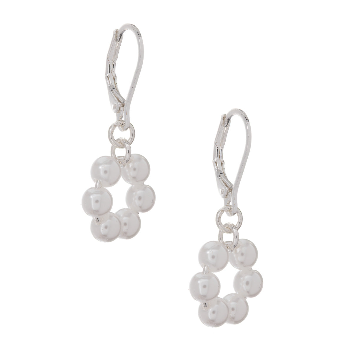 ARETES YOURE INVITED WHITE PEARL SILVER A23 PLATA