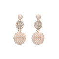 ARETES YOURE INVITED PINK PEARL RGD CRYSTAL A23 ROSE GOLD