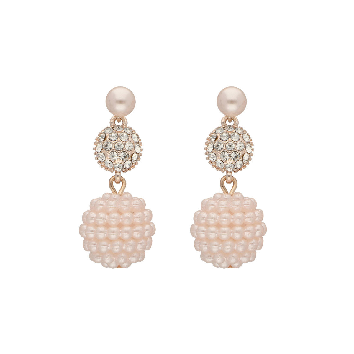 ARETES YOURE INVITED PINK PEARL RGD CRYSTAL A23 ROSE GOLD