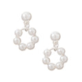 ARETES YOURE INVITED WHITE PEARL SILVER A23 PLATA