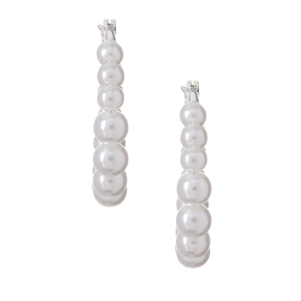 ARETES YOURE INVITED WHITE PEARL SILVER A23 PLATA