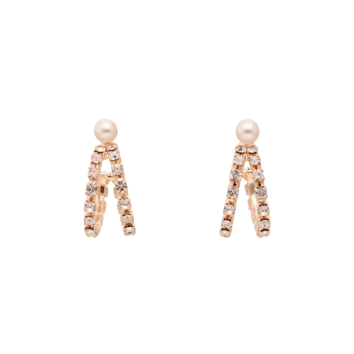 ARETES YOURE INVITED ROSE GOLD PINK PEARL F24 ORO ROSA