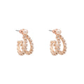 ARETES YOURE INVITED ROSE GOLD PINK PEARL F24 ORO ROSA