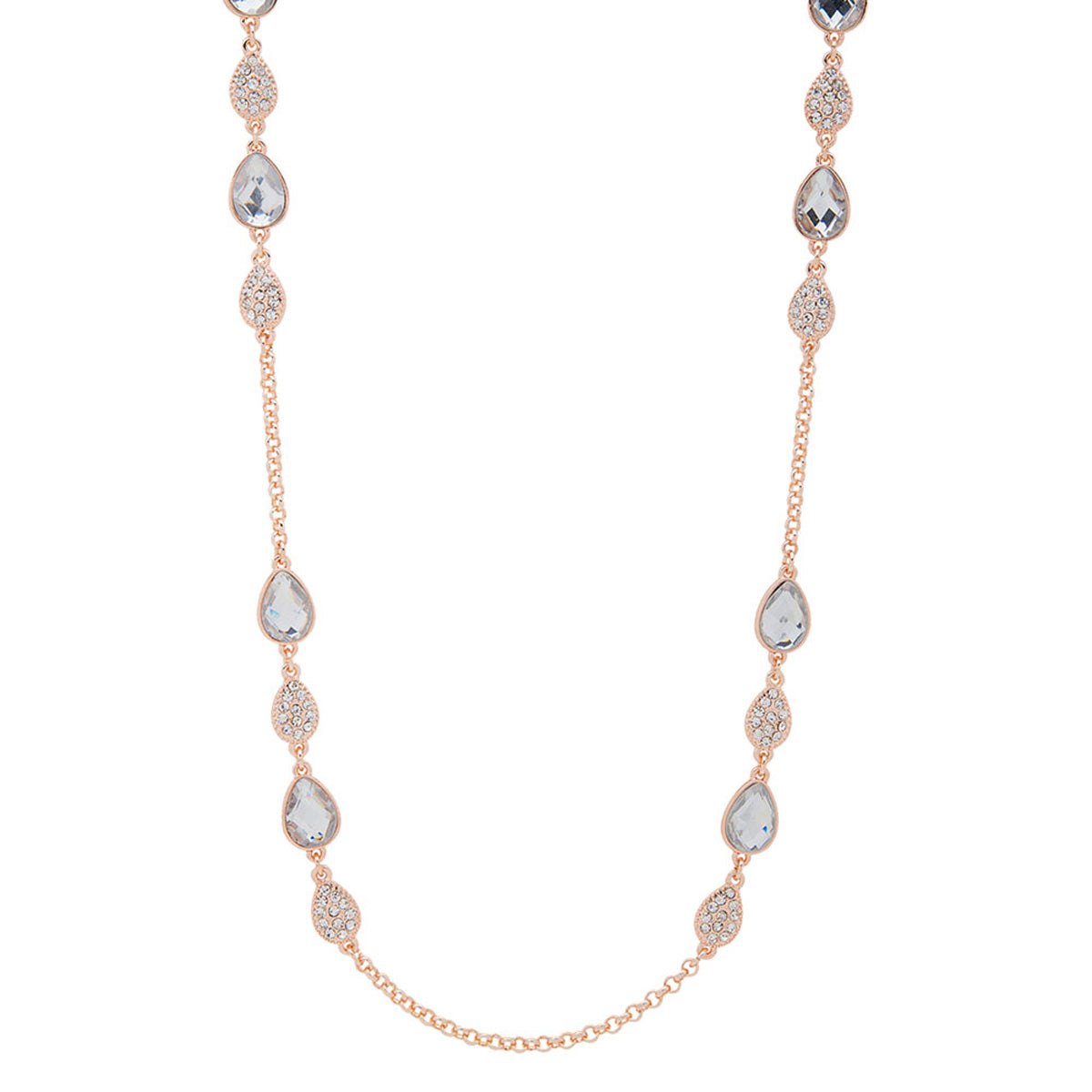 COLLAR YOURE INVITED ROSE GOLD CRYSTAL N21 ORO ROSA