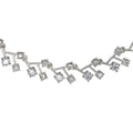 COLLAR YOURE INVITED SILVER CRYSTAL  M22 PLATA