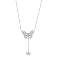 COLLAR YOURE INVITED BUTTERFLY PEARL A22 PLATA