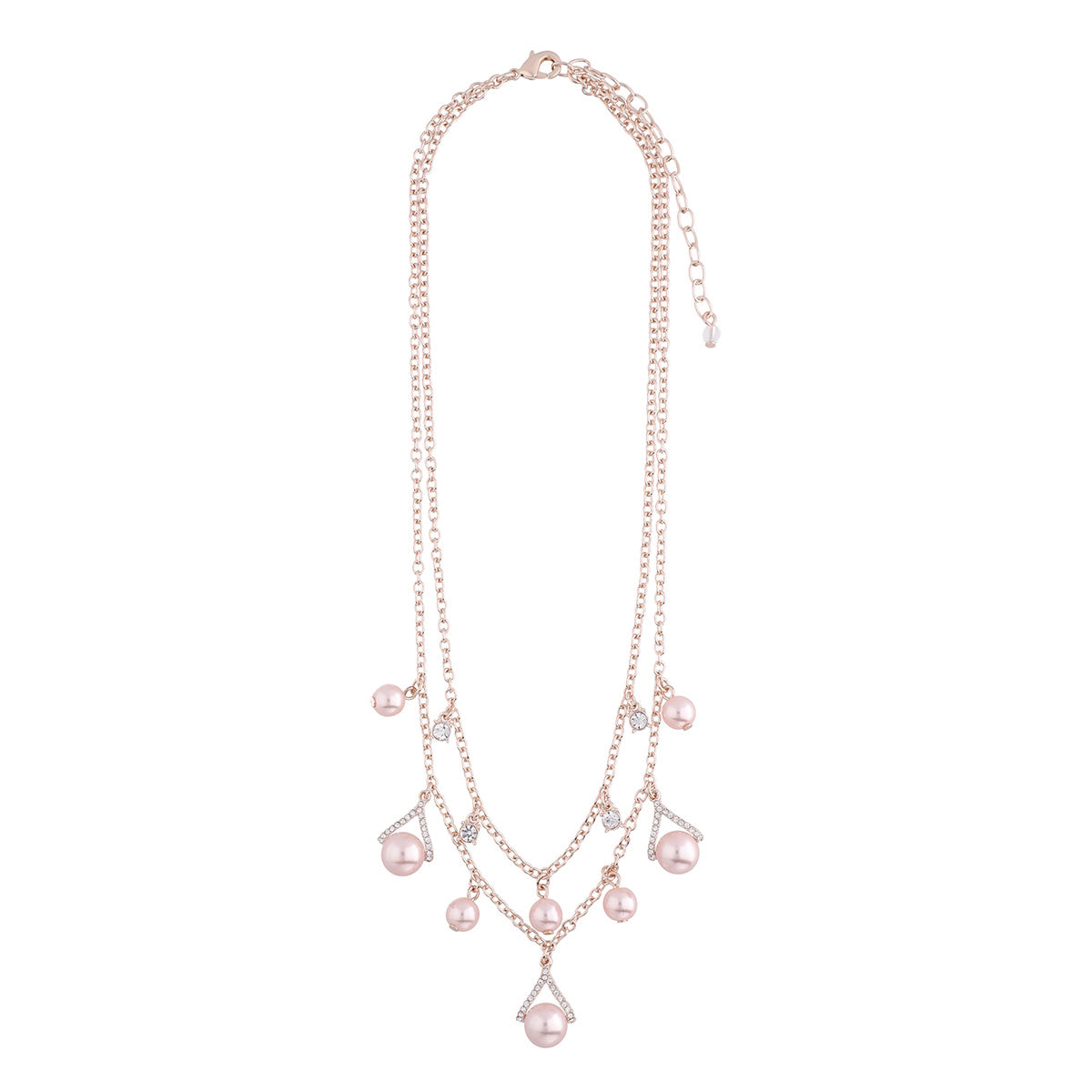 COLLAR YOURE INVITED RGD CRY PEARL N22 ROSE GOLD