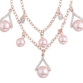 COLLAR YOURE INVITED RGD CRY PEARL N22 ROSE GOLD