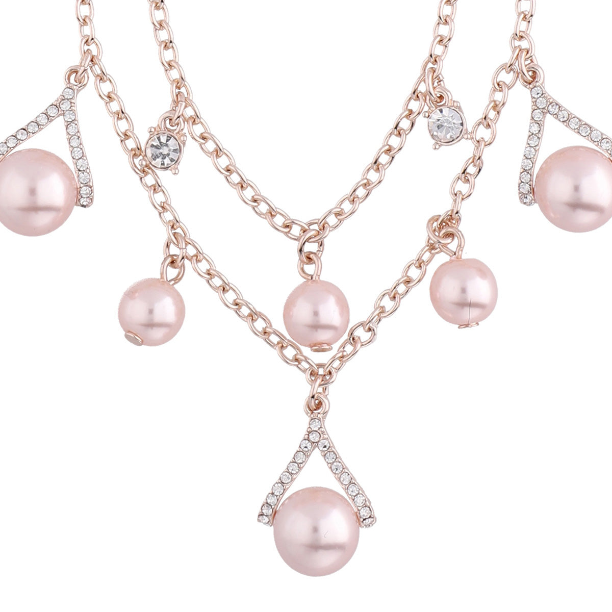 COLLAR YOURE INVITED RGD CRY PEARL N22 ROSE GOLD