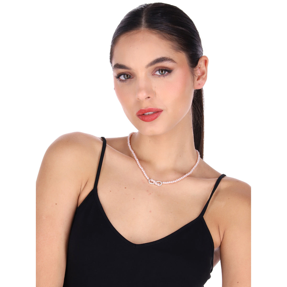 COLLAR YOURE INVITED RGD CRY PEARL M23 ROSE GOLD