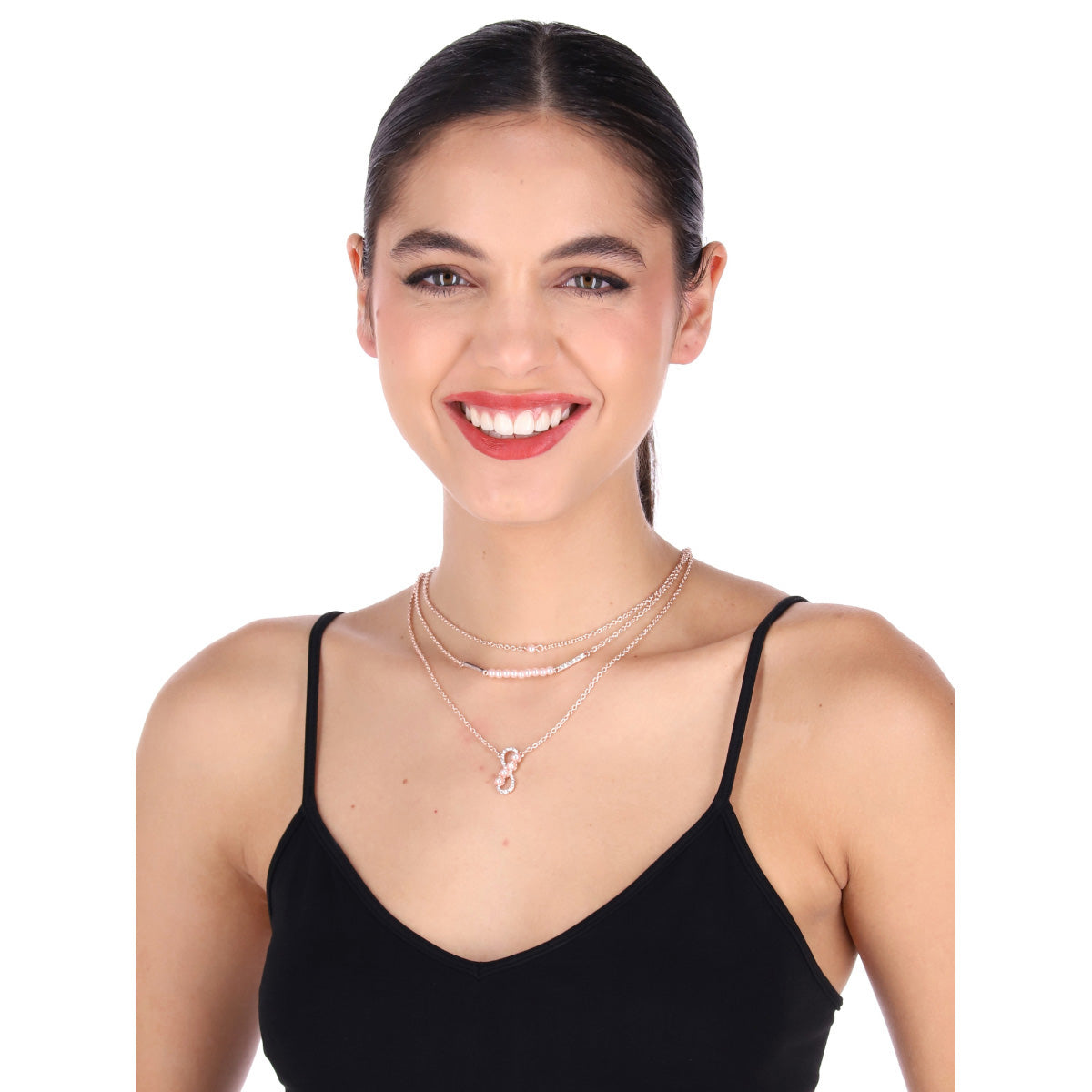 COLLAR YOURE INVITED RGD CRY PEARL M23 ROSE GOLD