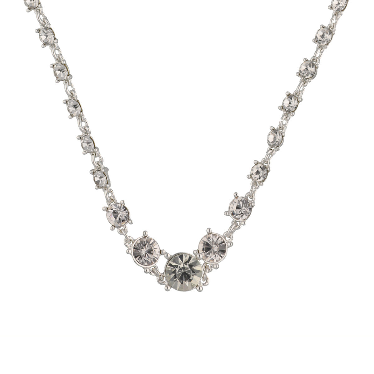 COLLAR YOURE INVITED SILVER CRYSTAL A23 PLATA