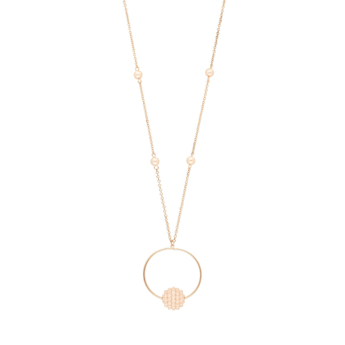 COLLAR YOURE INVITED PINK PEARL RGD CRYSTAL A23 ROSE GOLD