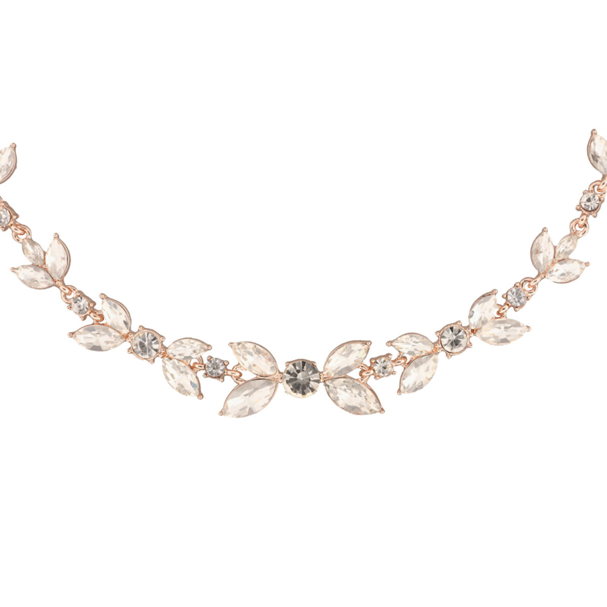 COLLAR YOURE INVITED ROSE GOLD CRYSTAL F24 ORO ROSA