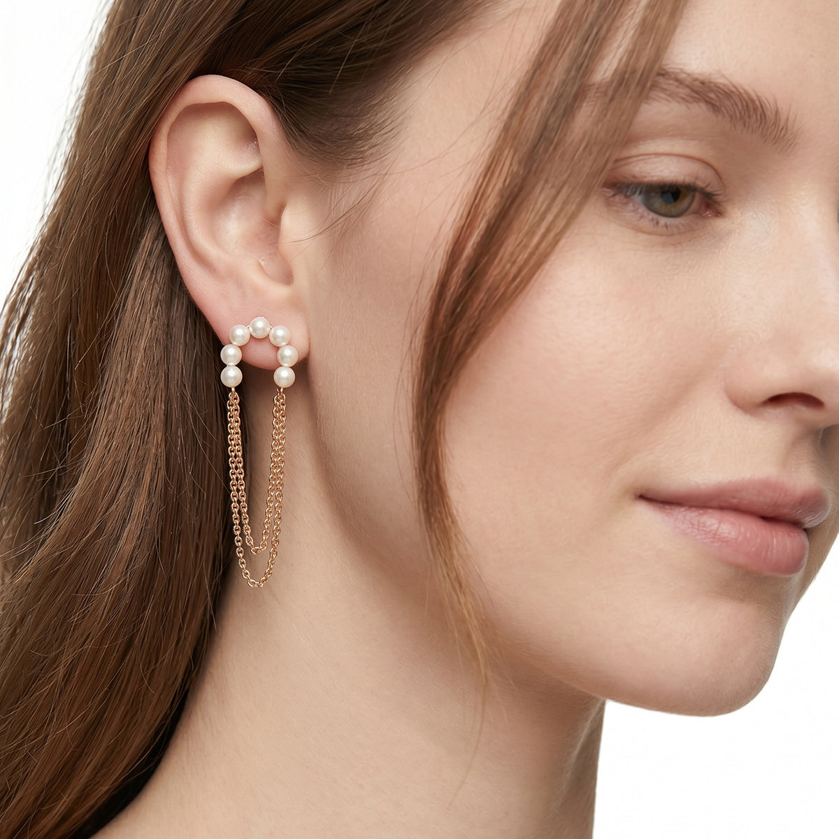 ARETES EMILY IN PARIS JOLIE PERLE DORADO