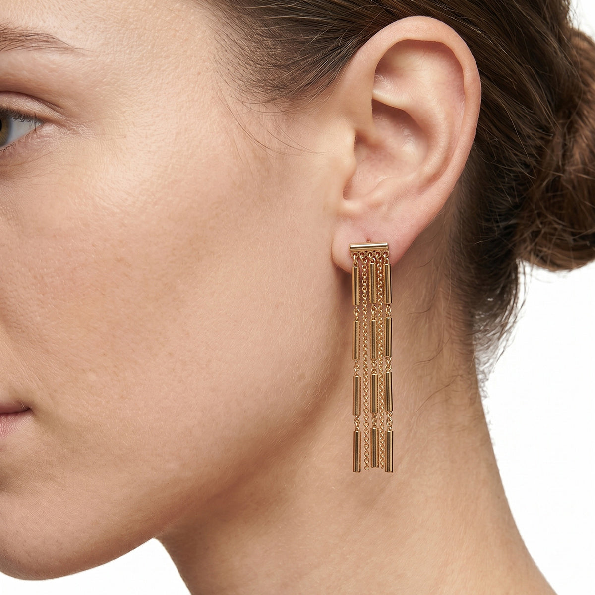 ARETES EMILY IN PARIS BARRE D'OR DORADO