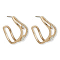 ARETES EMILY IN PARIS COURBES DORADO