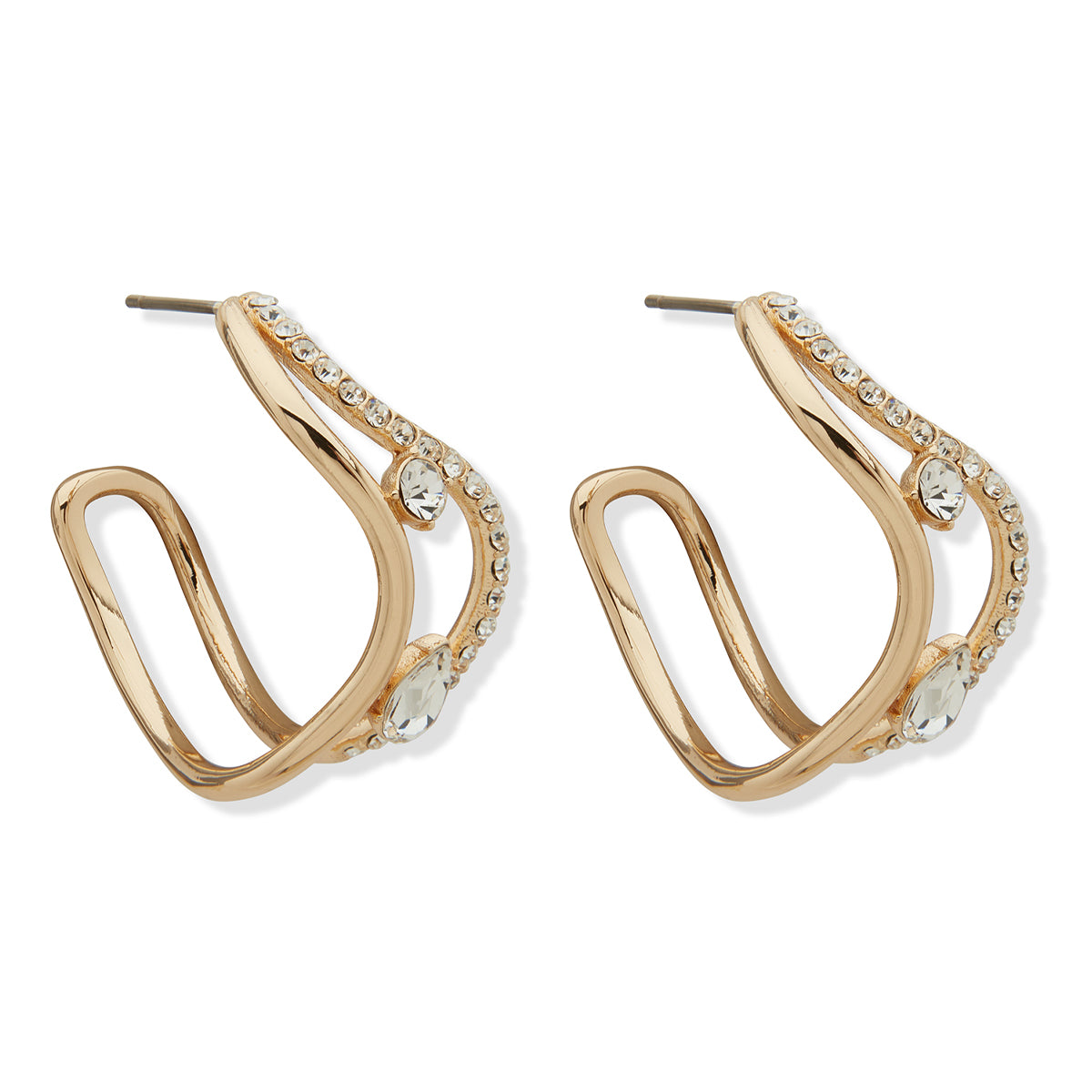 ARETES EMILY IN PARIS COURBES DORADO