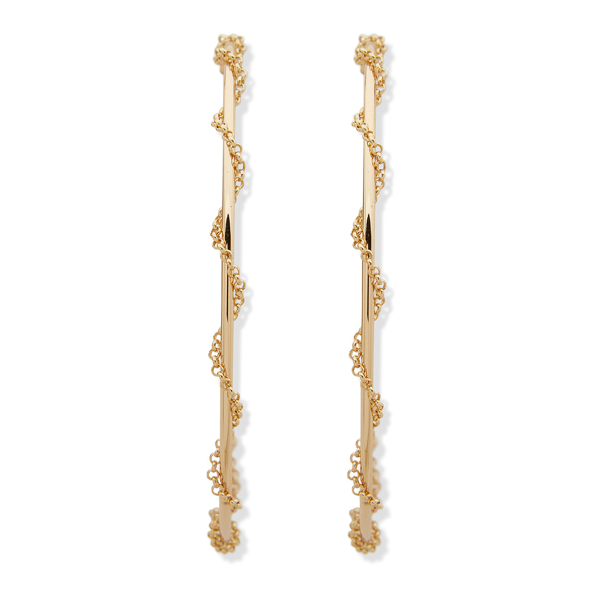 ARETES EMILY IN PARIS BARRE D'OR DORADO