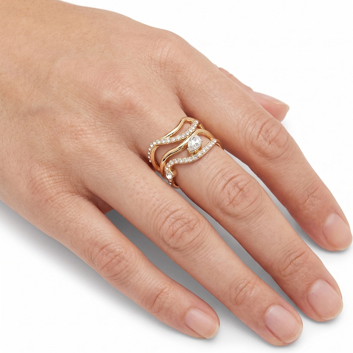 ANILLO EMILY IN PARIS COURBES COLOR DORADO EIP35R00009