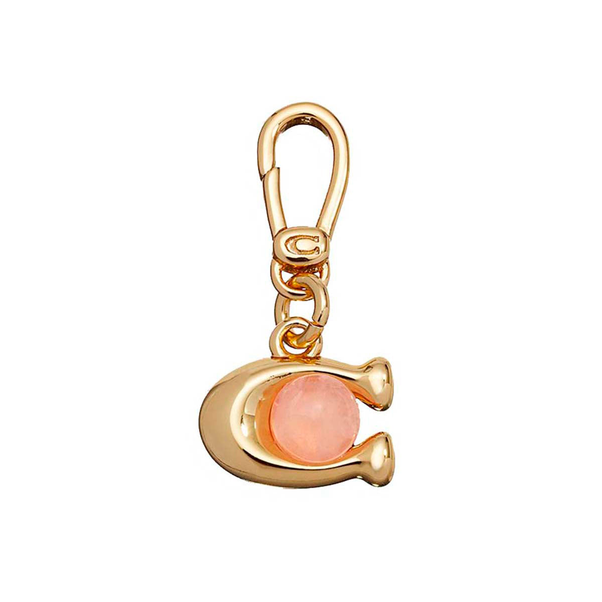 CHARMS COACH 1.25 PAVE HEART PADLOCK DORADO