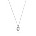COLLAR COACH 2.25 CHUBBY C RHODIUM PLATA
