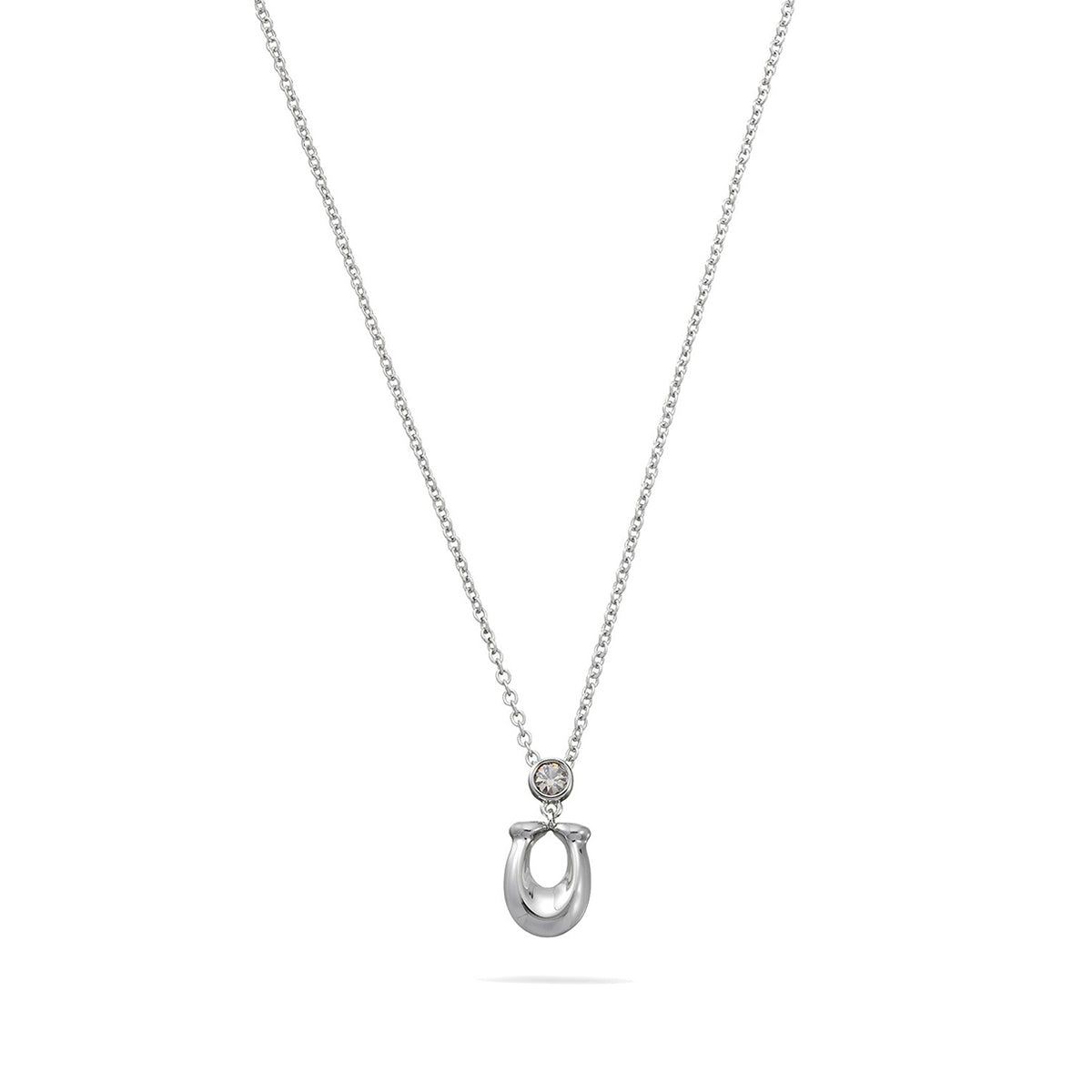 COLLAR COACH 2.25 CHUBBY C RHODIUM PLATA