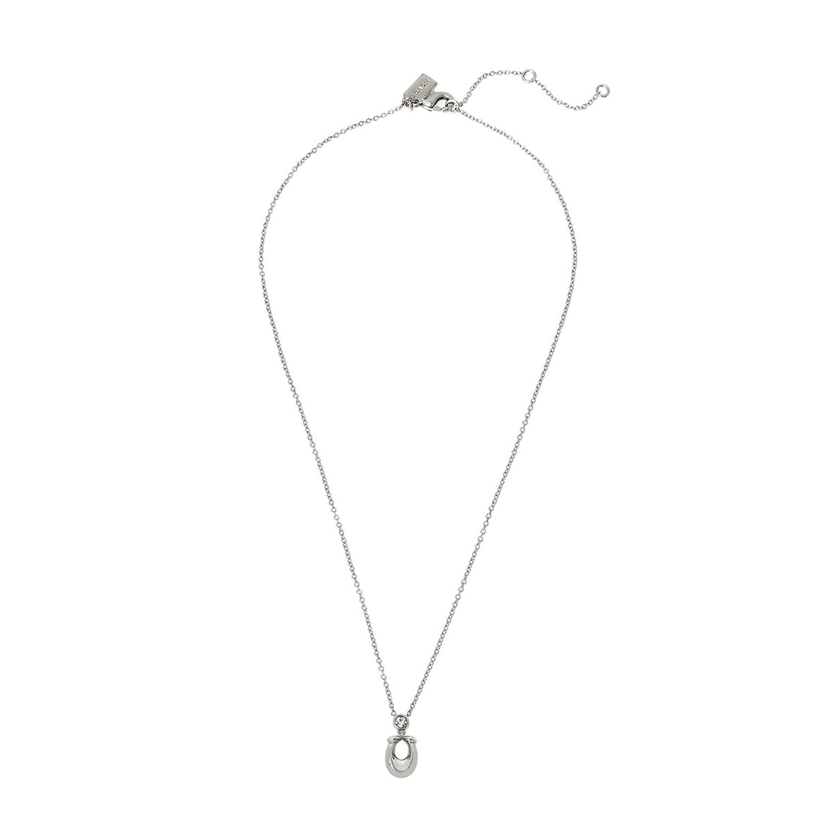 COLLAR COACH 2.25 CHUBBY C RHODIUM PLATA